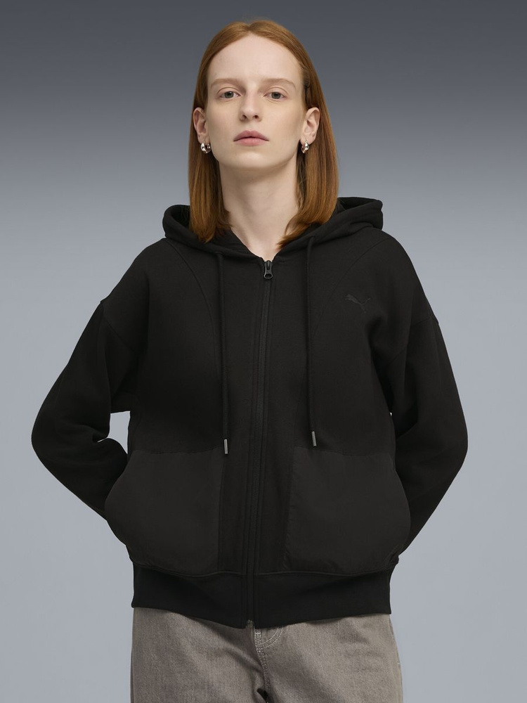 Толстовка PUMA HER Relaxed Full-Zip Hoodie FL #1