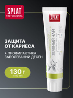 Зубная паста для чувствительных зубов и десен SPLAT Professional ЗЕЛЕНЫЙ ЧАЙ, защита от кариеса, 130 г (100 мл)