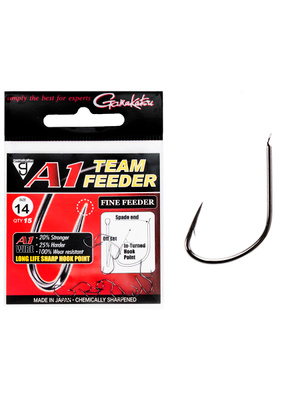 Gamakatsu A1 Team Fine Feeder - Gancio Per Pesca Con Terminale 100 Cm, Misura 10, 10 Pezzi