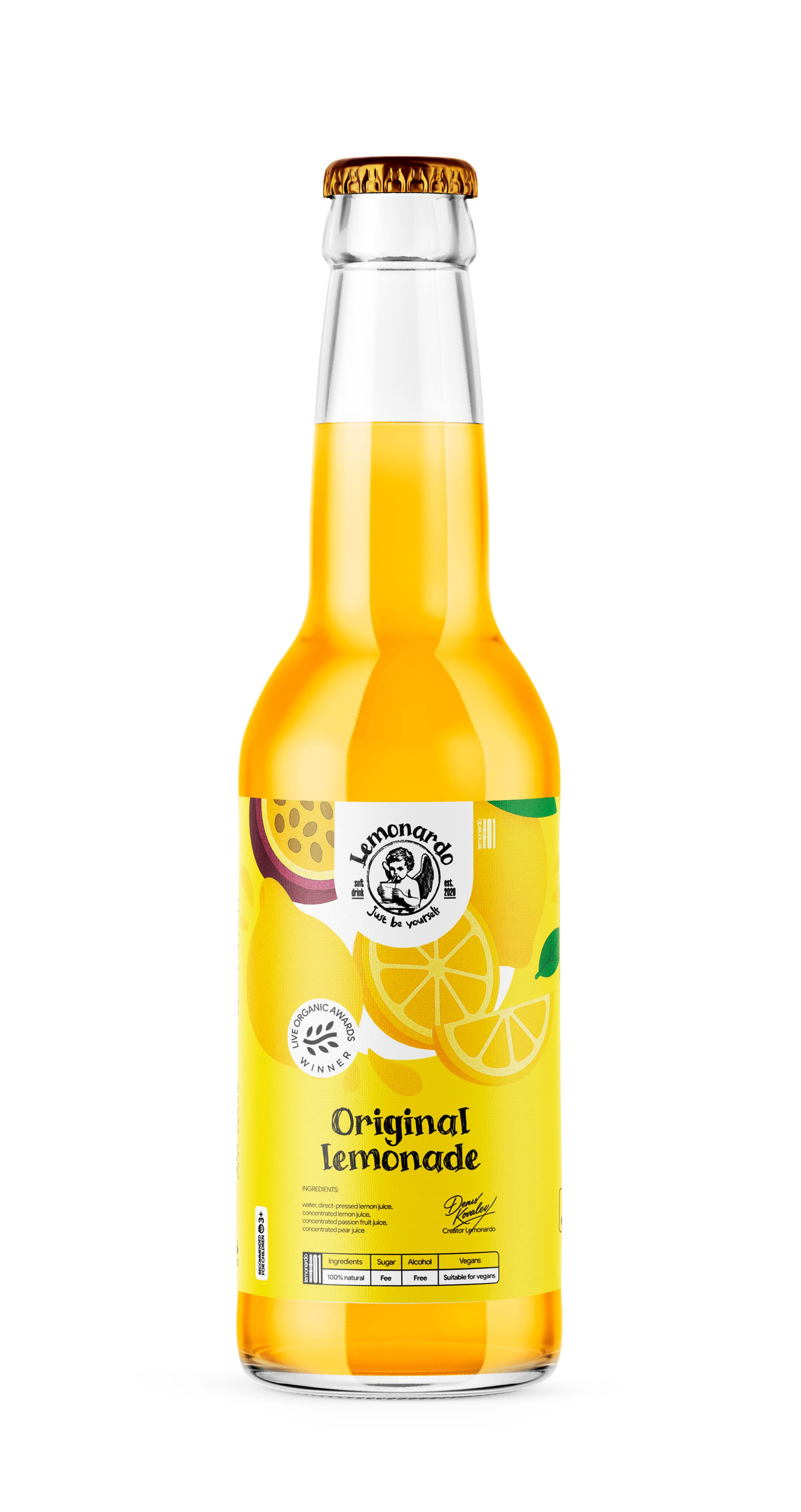 Натуральный лимонад без сахара / Lemonardo Original Lemonade