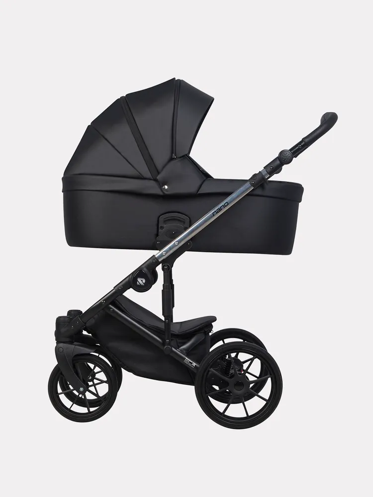 Коляска 2в1 RIKO NANO THERMO ECCO 01 чёрный, черный, фото 3