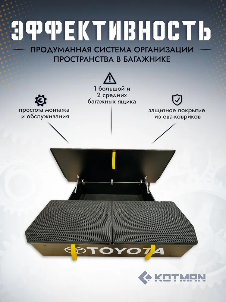 Органайзер в багажник Toyota Land Cruiser 80 1989-1998 г.в., вариант, фото 2