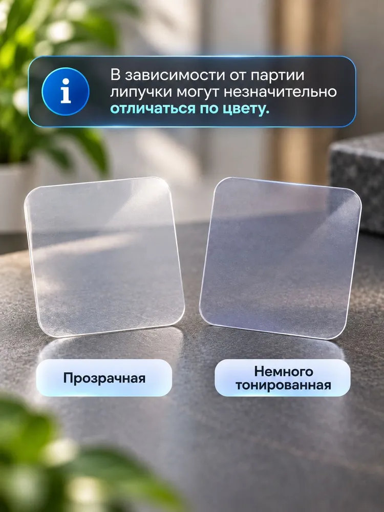 Липучки самоклеящиеся Фиксаторы для ковра двусторонние 10 шт, 10 шт, фото 3