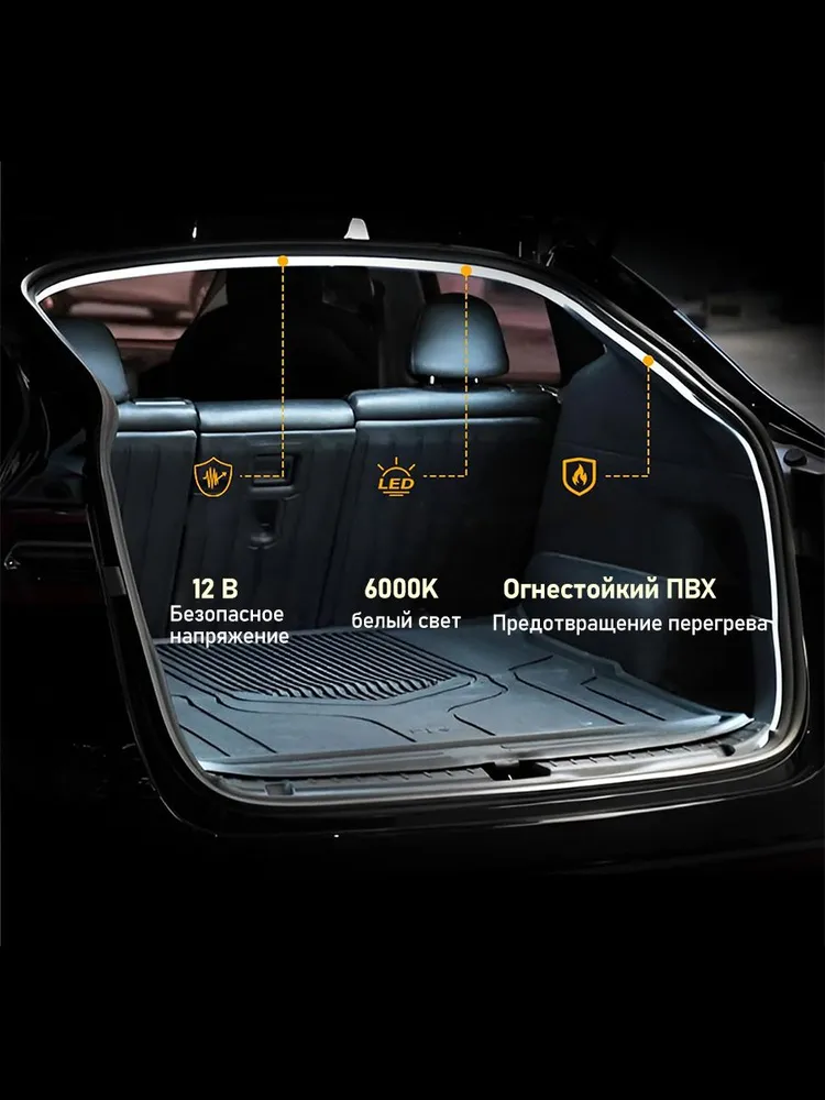 Лента светодиодная для автомобиля,Подходит для CHANGAN CS75/CS55/ CS35 plus, UNI-T/ V/ K/ Z, 1.8m, вариант, фото 3
