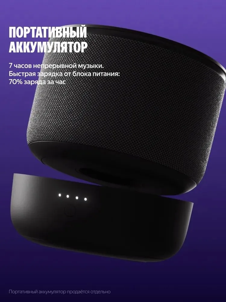 Умная колонка Яндекс Станция Мини 3 Про с Алисой, Zigbee , 18 Вт, черный (YNDX-00059)  #10