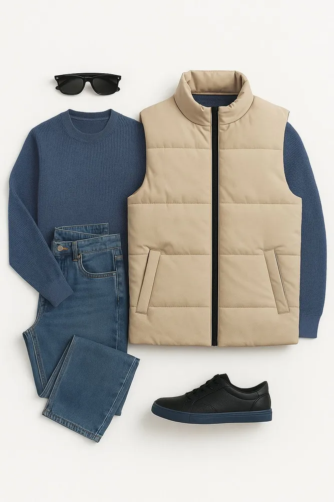 Жилет утепленный East Leather