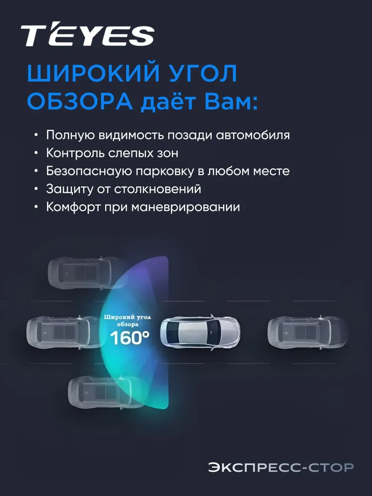 Камера заднего вида для авто Teyes HS SONY AHD 1080P врезная , широкоугольная камера заднего хода для парковки, высокого разрешения, вариант, фото 5