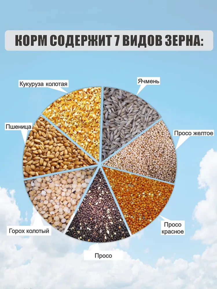 Кормовая смесь "Голубка" для голубей, 10 кг, 10 кг, фото 2