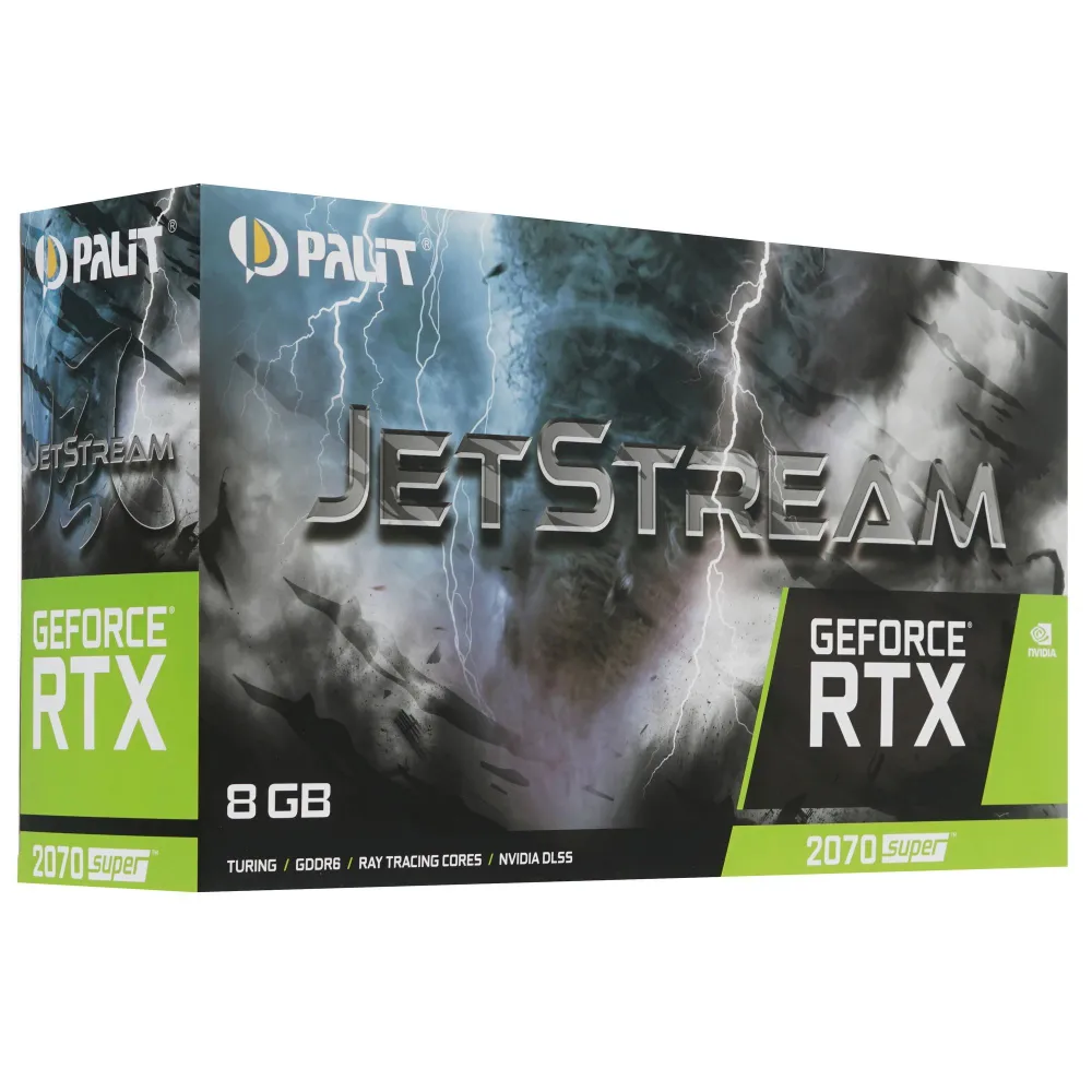 Palit Видеокарта Видеокарта Palit GeForce RTX 2070 SUPER JETSTREAM 8 ГБ (2070)