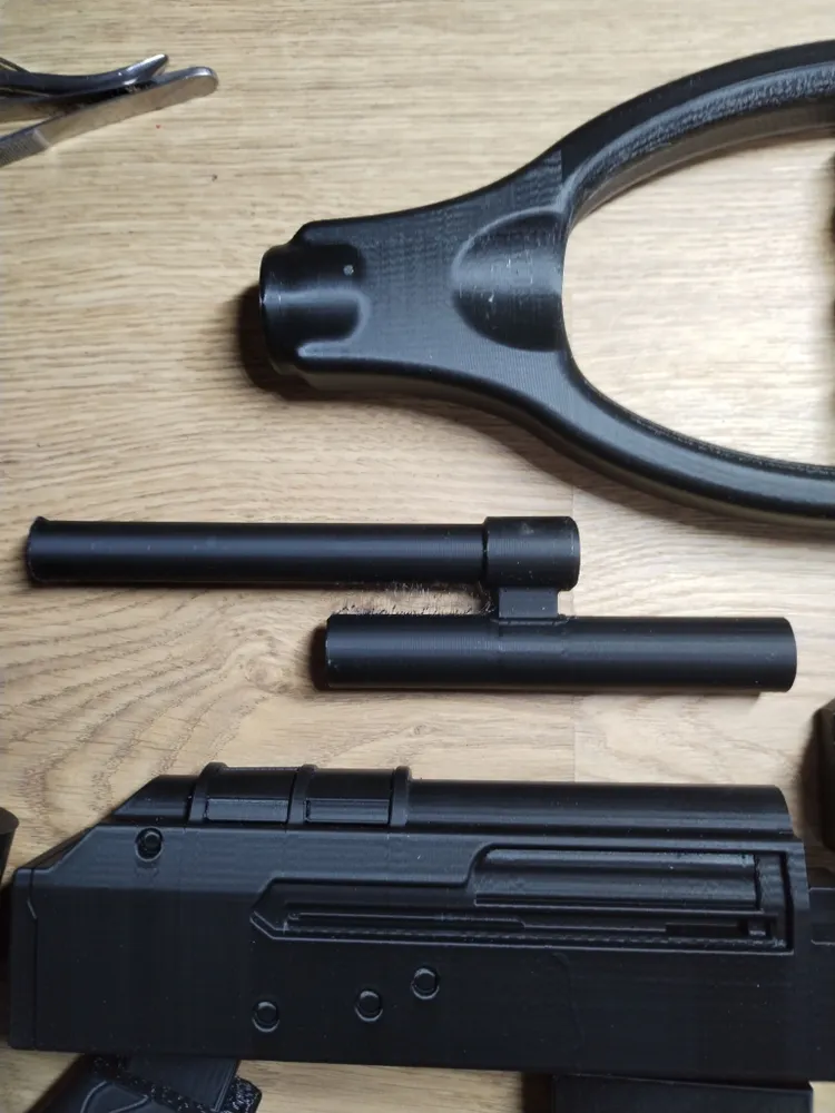 Штурмовая винтовка (Калаш), модель для сборки, черный, 80см