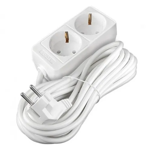Союз, Удлинитель сетевой 1,5 метра, 2 гнезда, с заземлением, 2200 Вт