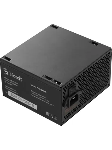 Bloody BD-PS500W Блок питания , 500Вт, 80 PLUS белый, 120мм,черный