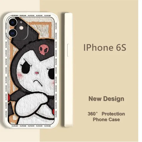 Original подходит для IPhone 6S полностью закрытый силиконовый чехол для телефона монохромный