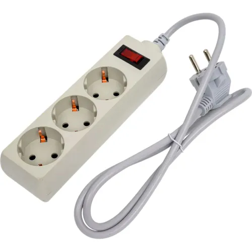 Сетевой фильтр BURO 300SL-1-G 1м (3 розетки) серый (пакет ПЭ) 1087164