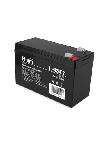 Батарея для ИБП Filum FL-B1270T2 AGM VRLA 12 В, 7 Ач, (ШхВхГ) 151х100х65 мм, с клеммой Т2
