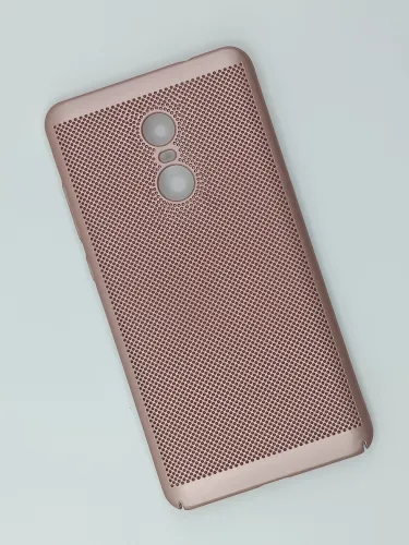 Накладка пластиковая перфорированная на Xiaomi Redmi Note 4X розовая