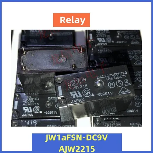 Реле для электронной техники JW1aFSN-DC9V - 4 контакта, максимальный ток 10А