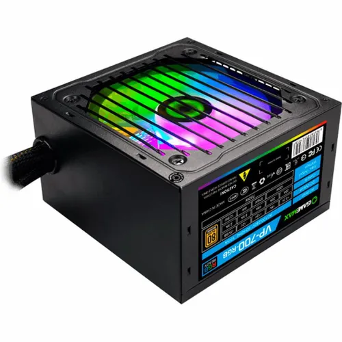 Блок питания GameMax VP-700-RGb, 700Вт, 80 PLUS Bronze, 120мм, черный