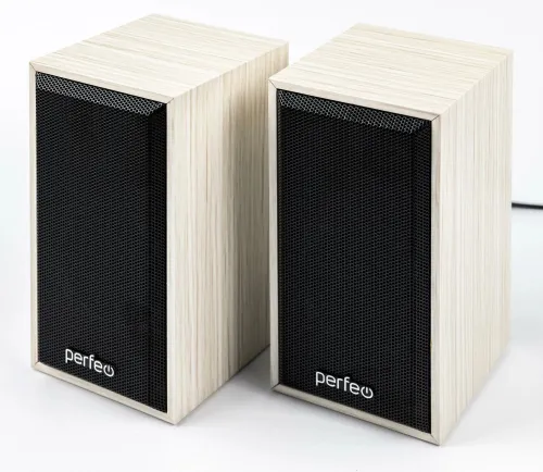 Колонки компьютерные Perfeo CABINET, 2.0, мощность 6 Вт , белый дуб, USB (PF_A4389)
