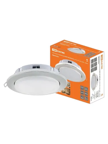 Светильник встраиваемый СВ 01-07 GX70-H5, 220 В, 50 Гц, без рефл., никель, TDM