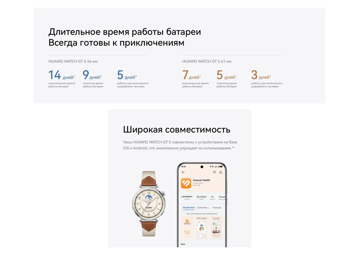 Смарт-часы Huawei Watch GT 5 41mm Gold (металл ремешок) 6