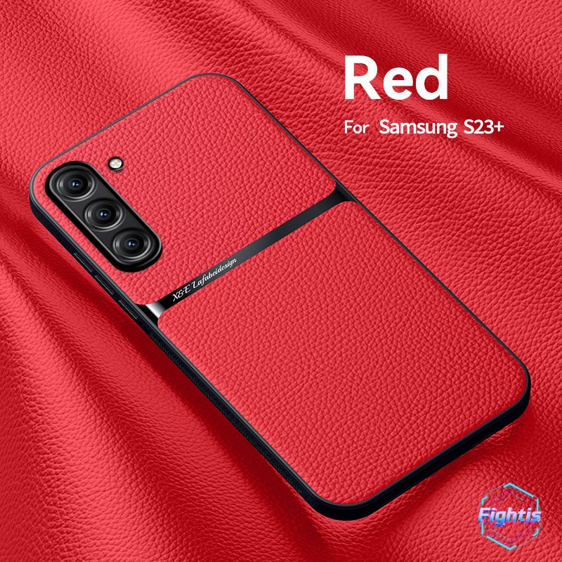 智能手机壳 用于 Samsung Galaxy S23+, 橡胶, 红色
