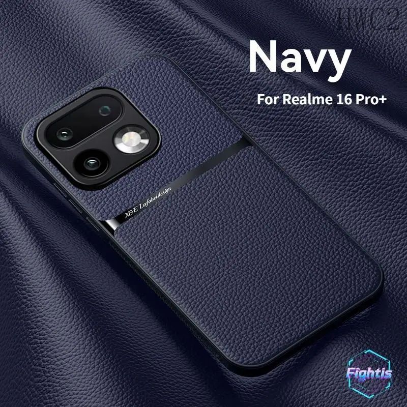 智能手机壳 用于 realme 16 Pro+, 橡胶, 深蓝色