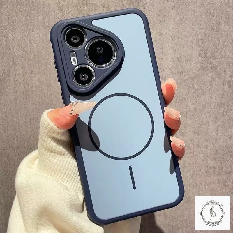 智能手机壳 用于 Huawei Pura 80, 塑料 , 蓝色