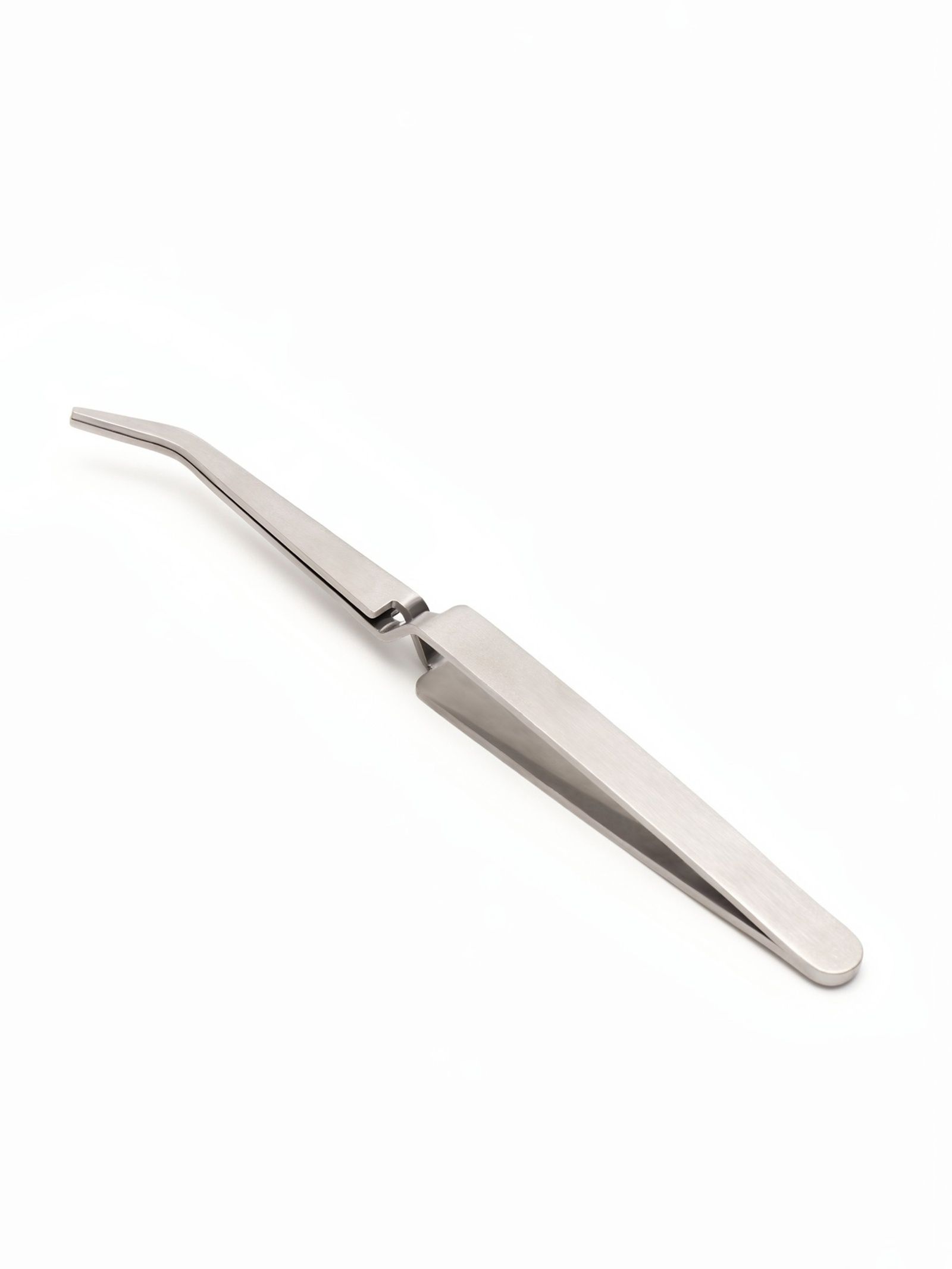 Пинцет для наращивания ногтей и создания С изгиба 14.5 2 см, нержавеющая сталь