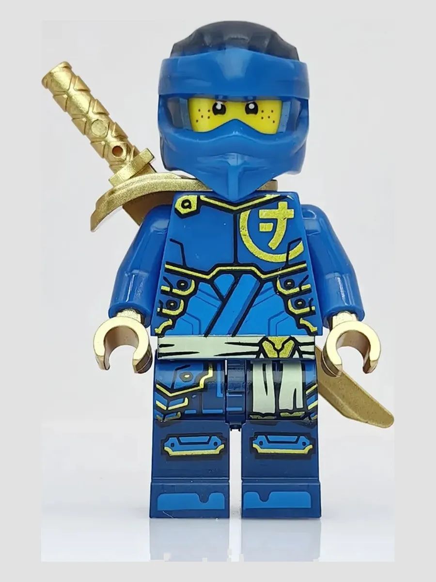 Фигурка Джей в синей броне с мечом / Ниндзяго / Минифигурка Ninjago