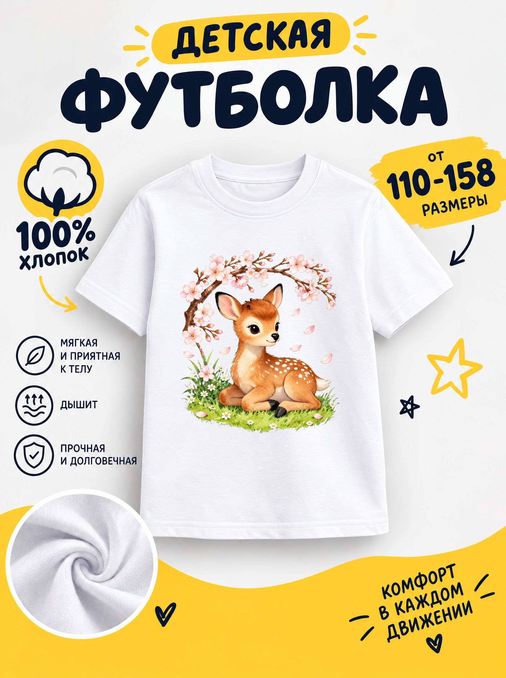 Футболка детские с животными