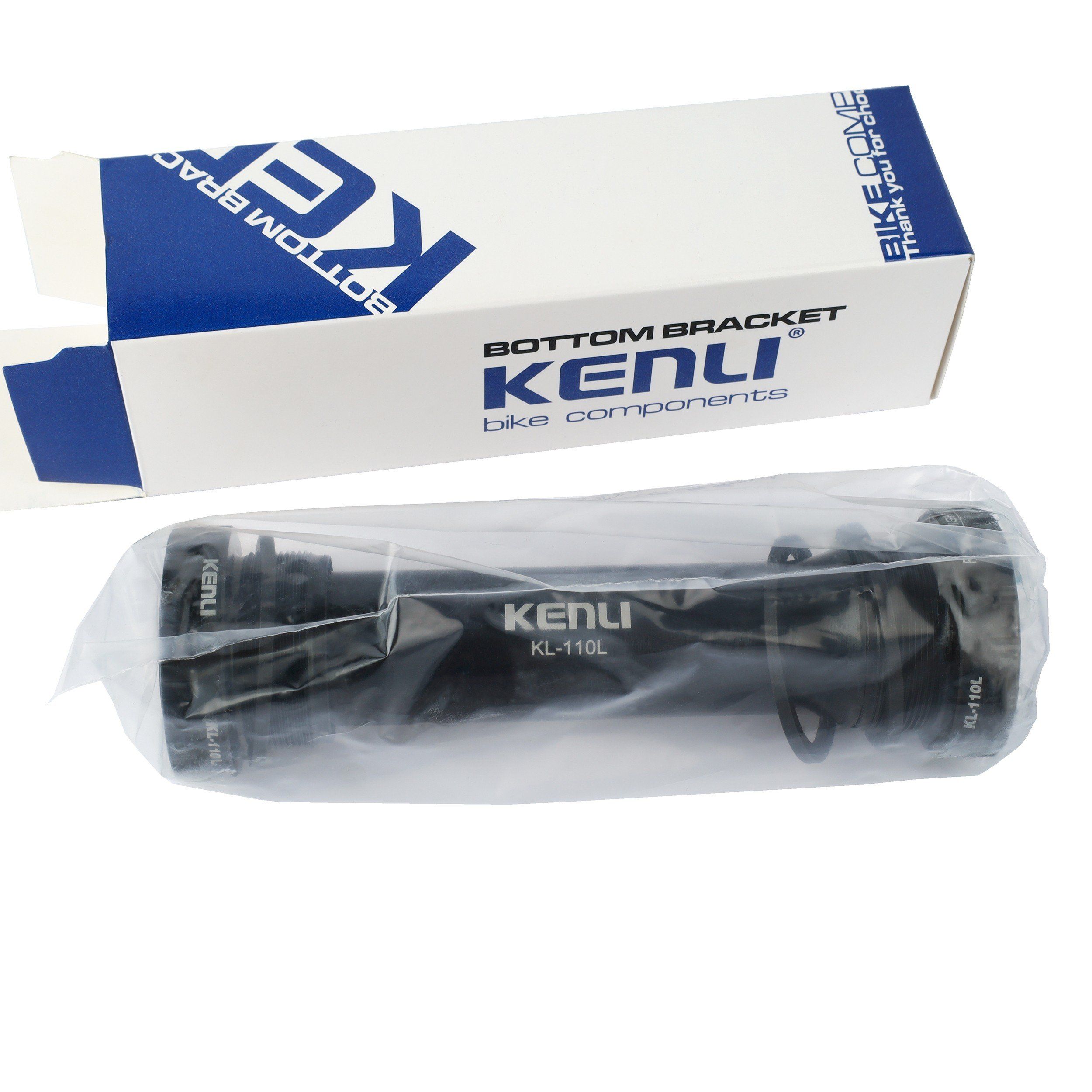 Каретка KENLI KL-110L-24, Fat Bike, 100/120 мм, под ось 24/24 мм, промподшипники, алюминий Каретка KENLI KL-110L-24, Fat Bike, 100/120 мм, под ось 24/24 мм, промподшипники, алюминий