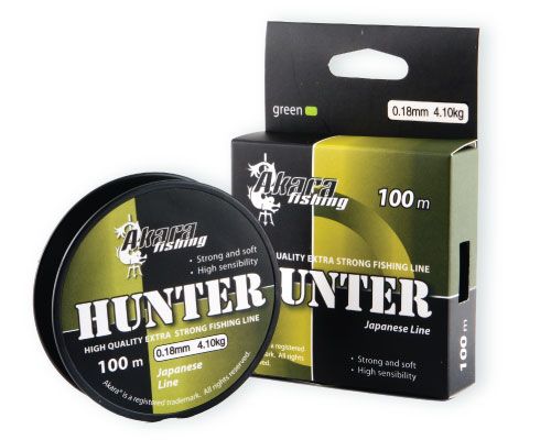 Леска Akara Hunter зеленая 100 м 0,20