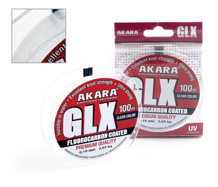 Леска akara glx premium clear 100 м 0,22 прозрачная,(набор из 1 шт)