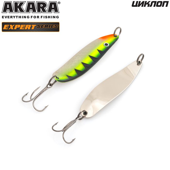 Блесна колеб. akara expert Циклоп 40 мм 3 гр. 18/sil,(набор из 1 шт)