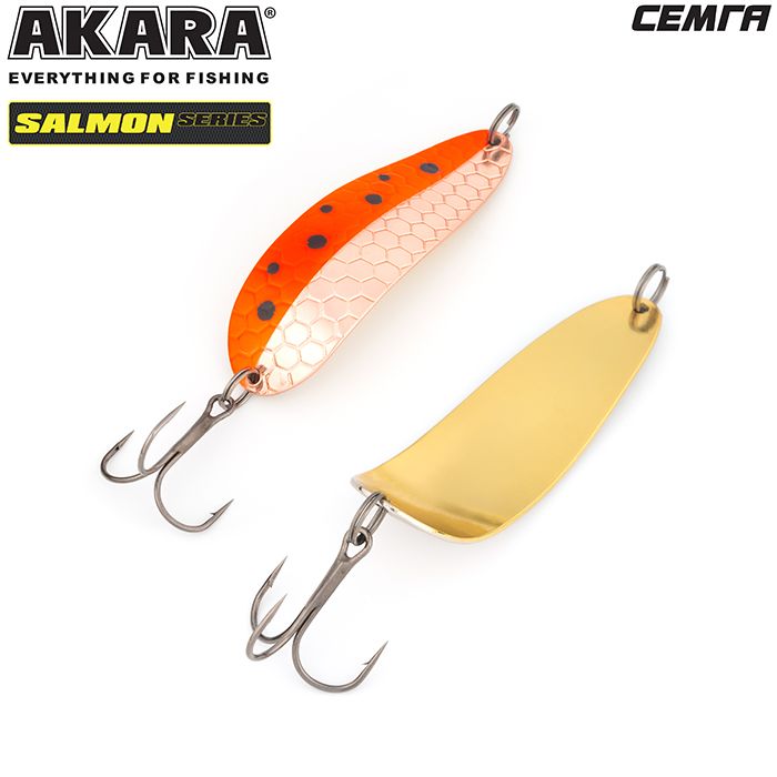 Блесна колеб. Akara Salmon Семга 80 мм 22 гр. 15-CU/GO