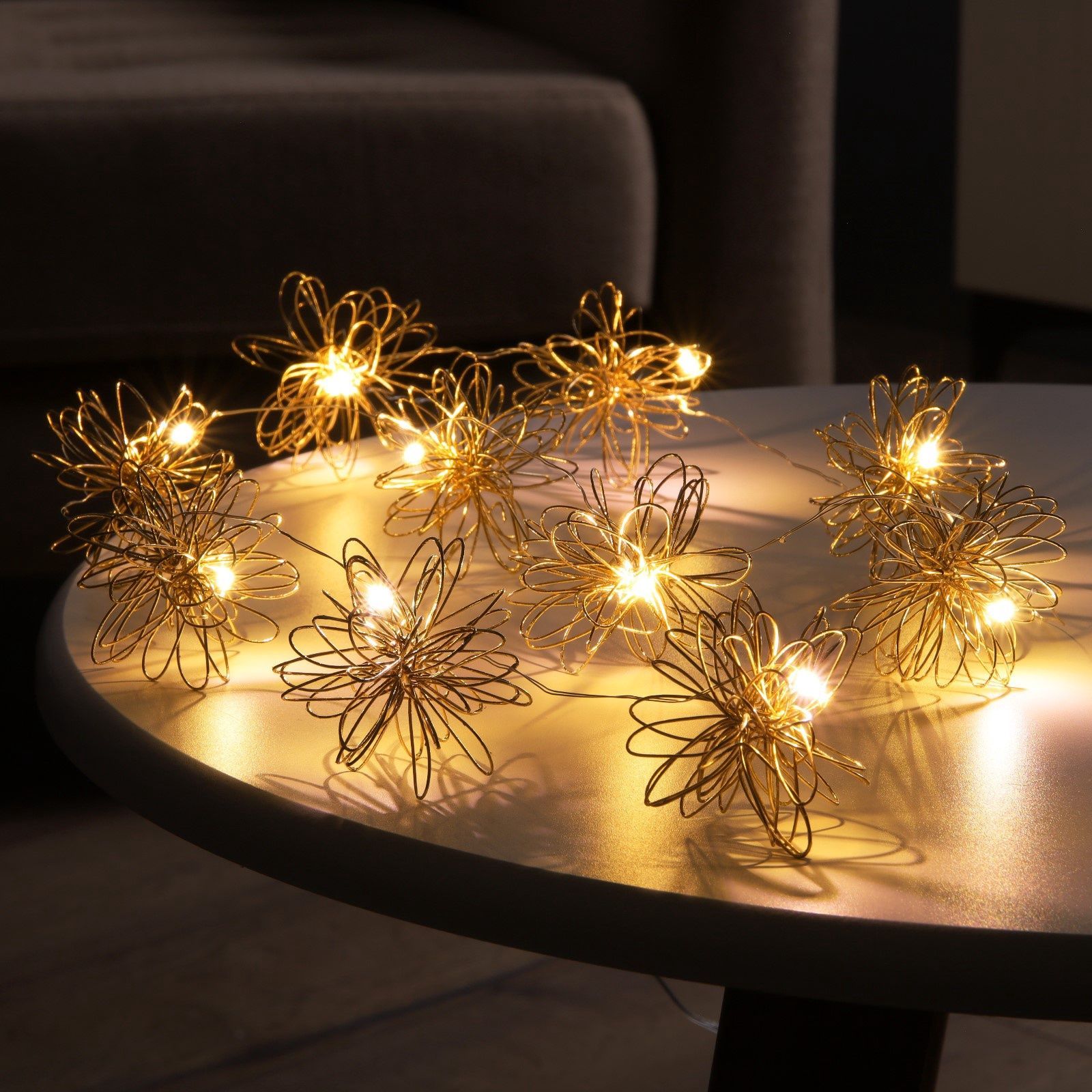 Нить rosa decor "вспышка" цвет свечения мульти