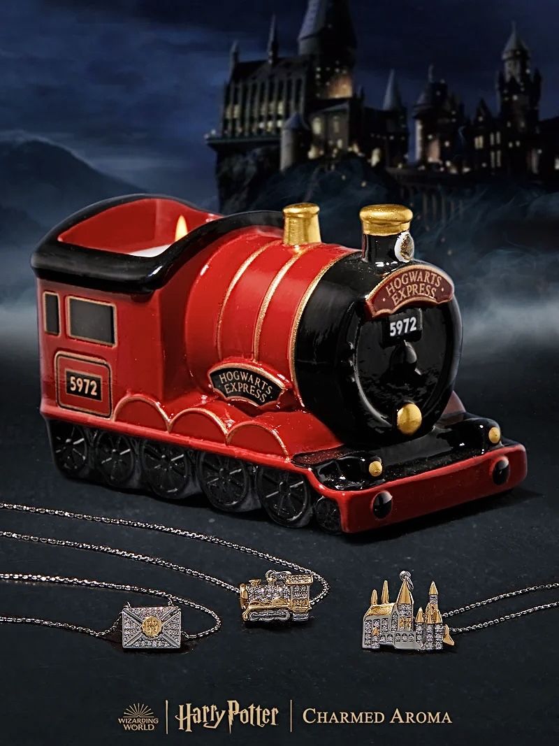 Harry Potter Ароматическая свеча с украшением Хогвартс-Экспресс, фигурки по видеоиграм и фильмам