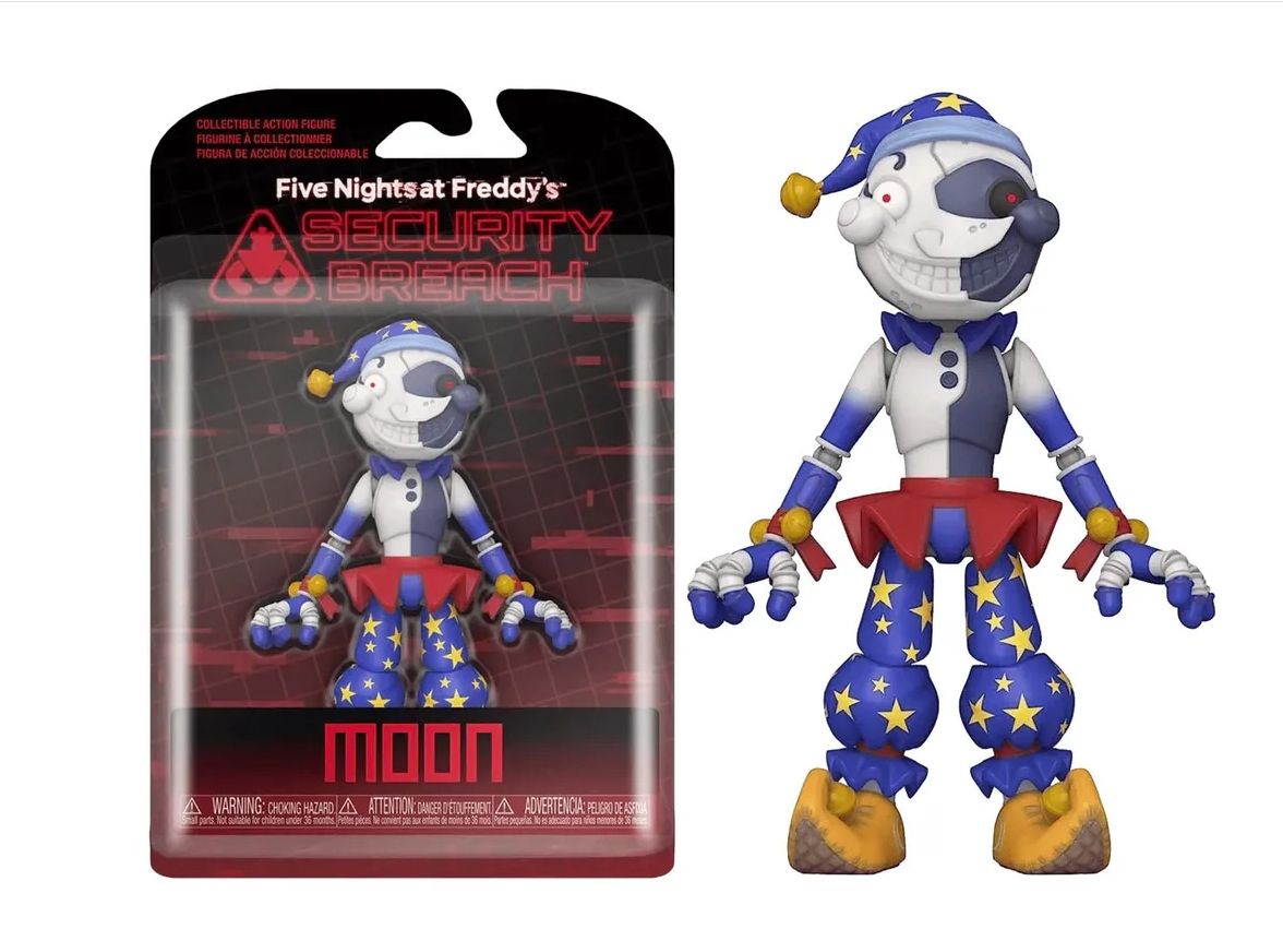 Коллекционная фигурка аниматроник Moon фнаф из серии Five Nights
