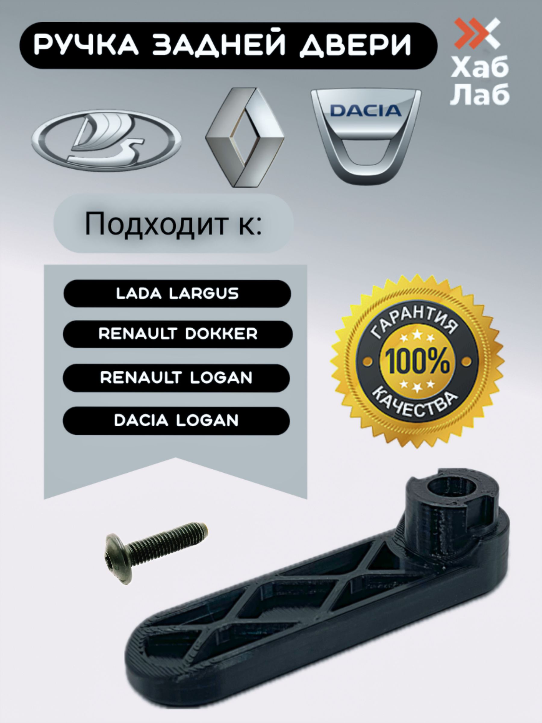 Фото 2: Ручка задней двери Lada Largus, Renault, Dacia