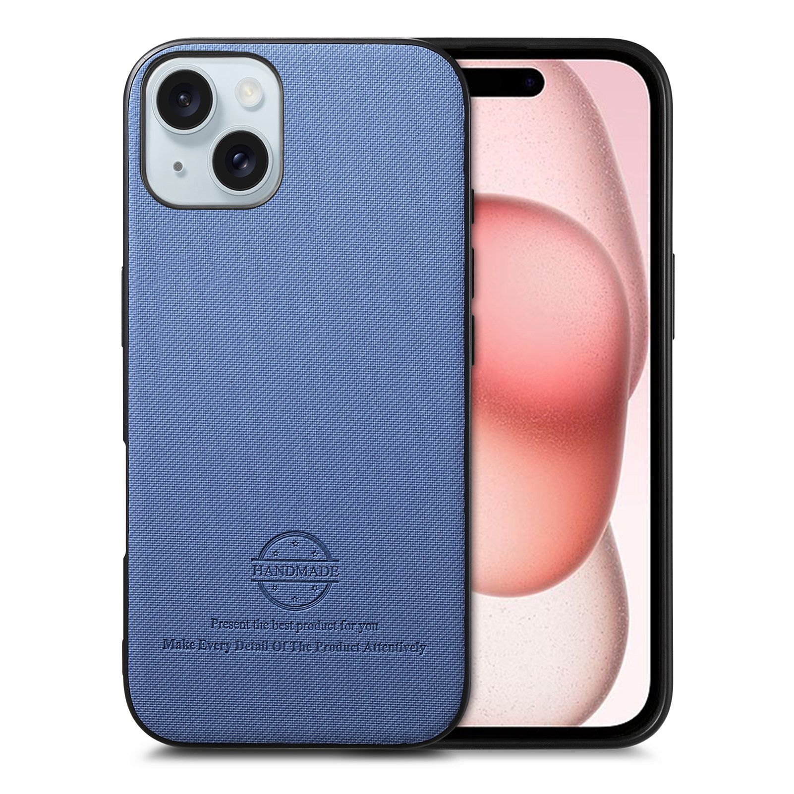 智能手机壳 用于 Apple iPhone 15, 热塑性聚氨酯, 蓝色