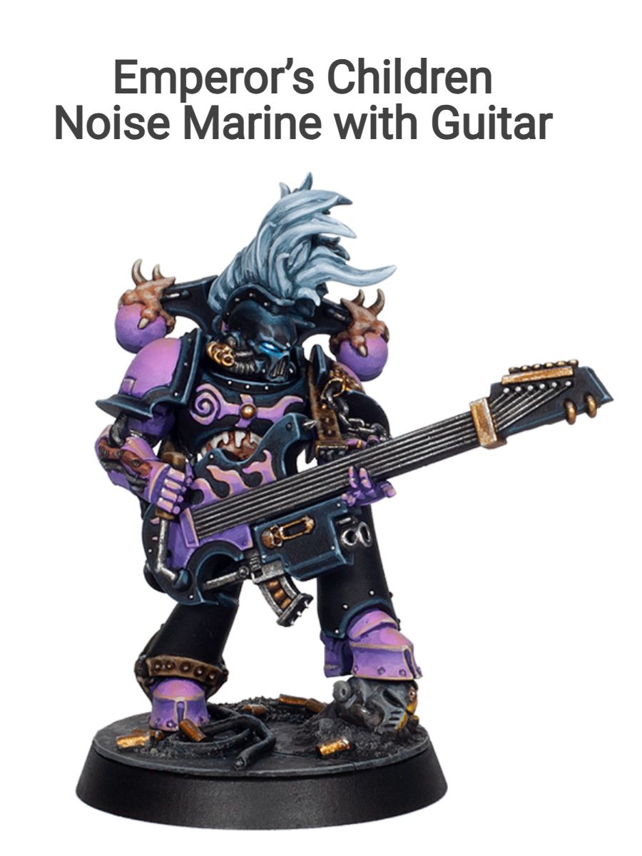Warhammer 40k MtO クラシックノイズマリーン Warhammer 40000 Emperors Children Noise Marine with Guitar