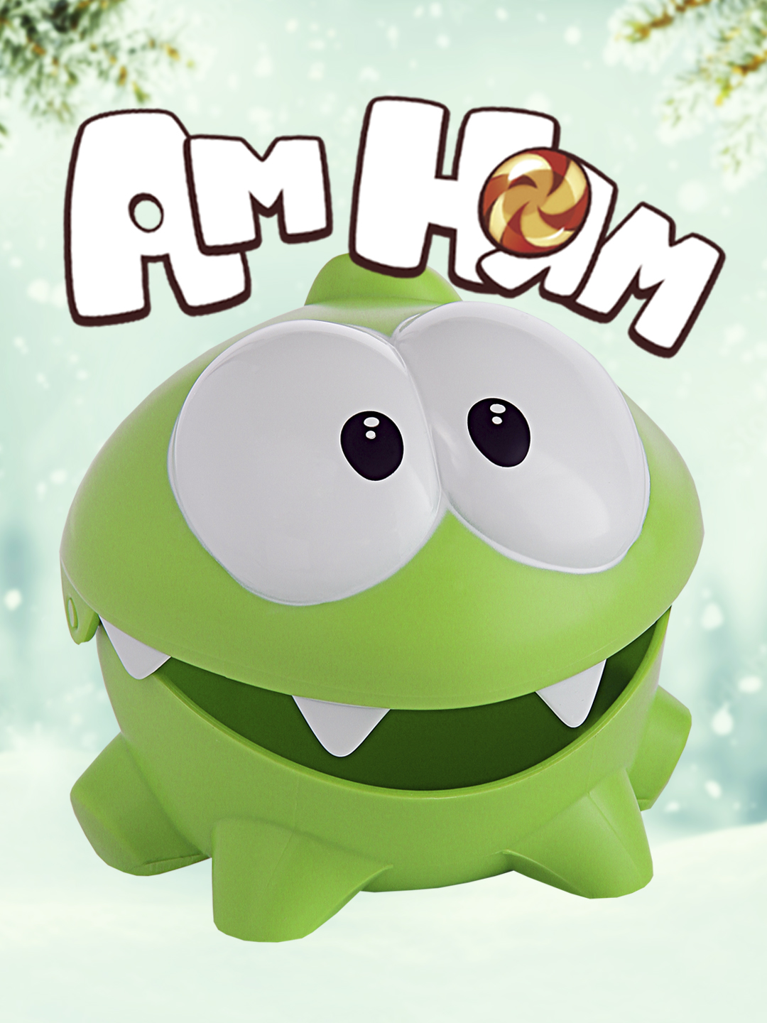 ИгрушкаАмНямЛегендарнаяколлекционнаяфигурка,открывающийсярот,играCuttheRope,ударопрочныйпластик