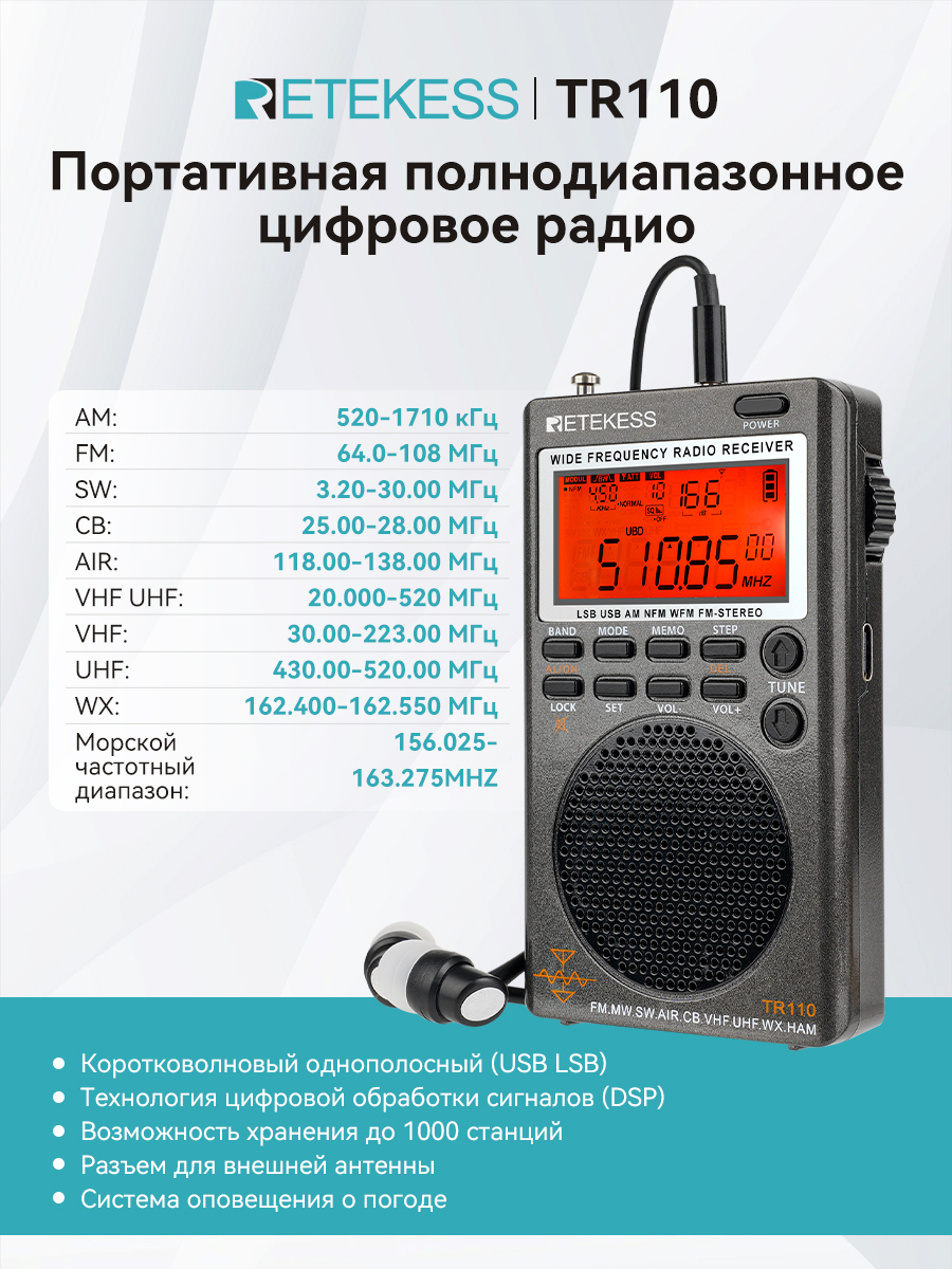 TR110 Retekess купить на OZON по низкой цене