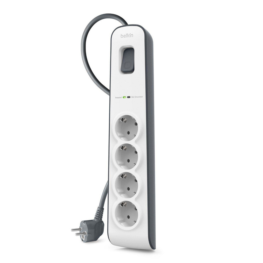 Сетевой фильтр-удлинитель Belkin Surgemaster BSV400vf2M, 4 розетки ...