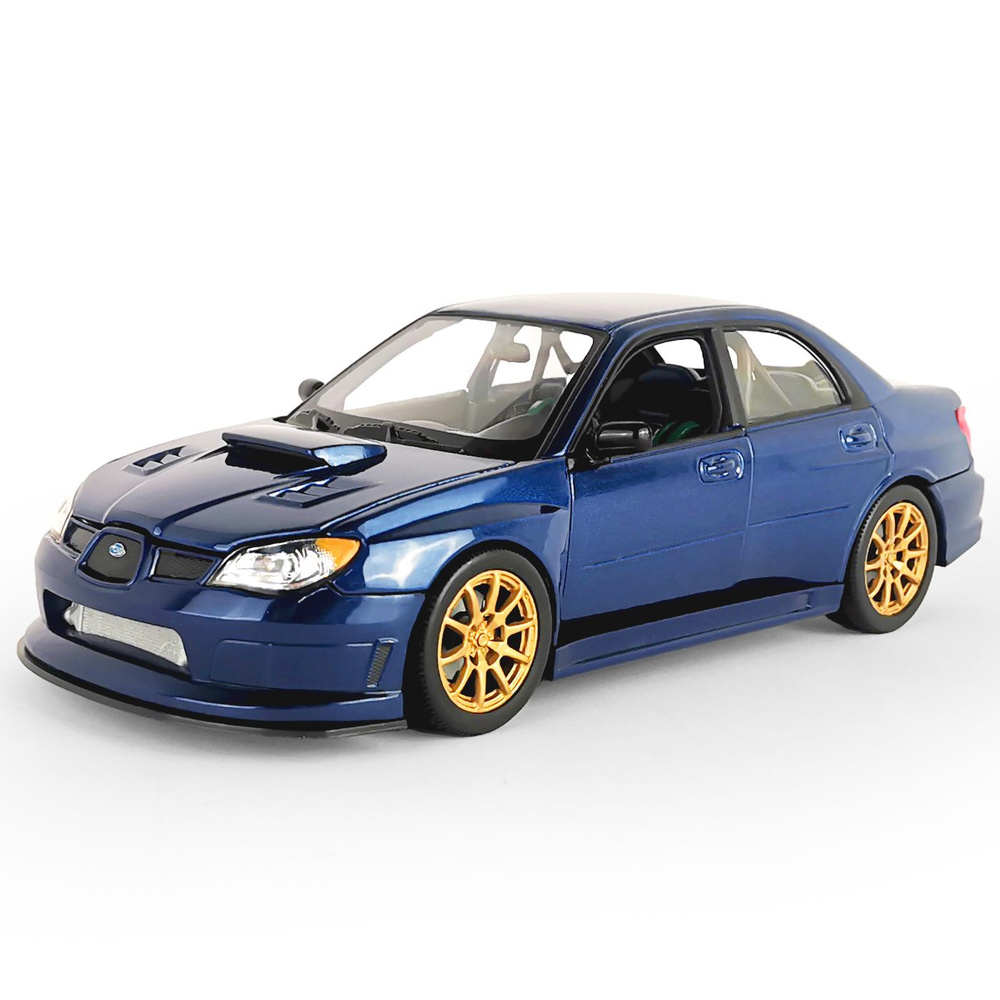 Машинка WELLY 1:24 Subaru Impreza WRX STI синий - купить с доставкой по  выгодным ценам в интернет-магазине OZON (1331143810)