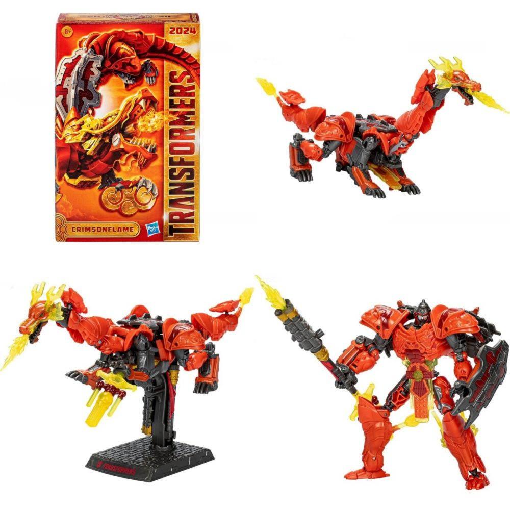 Трансформеры Hasbro Игрушка Year of the Dragon Crimsonflame Toy, 2024