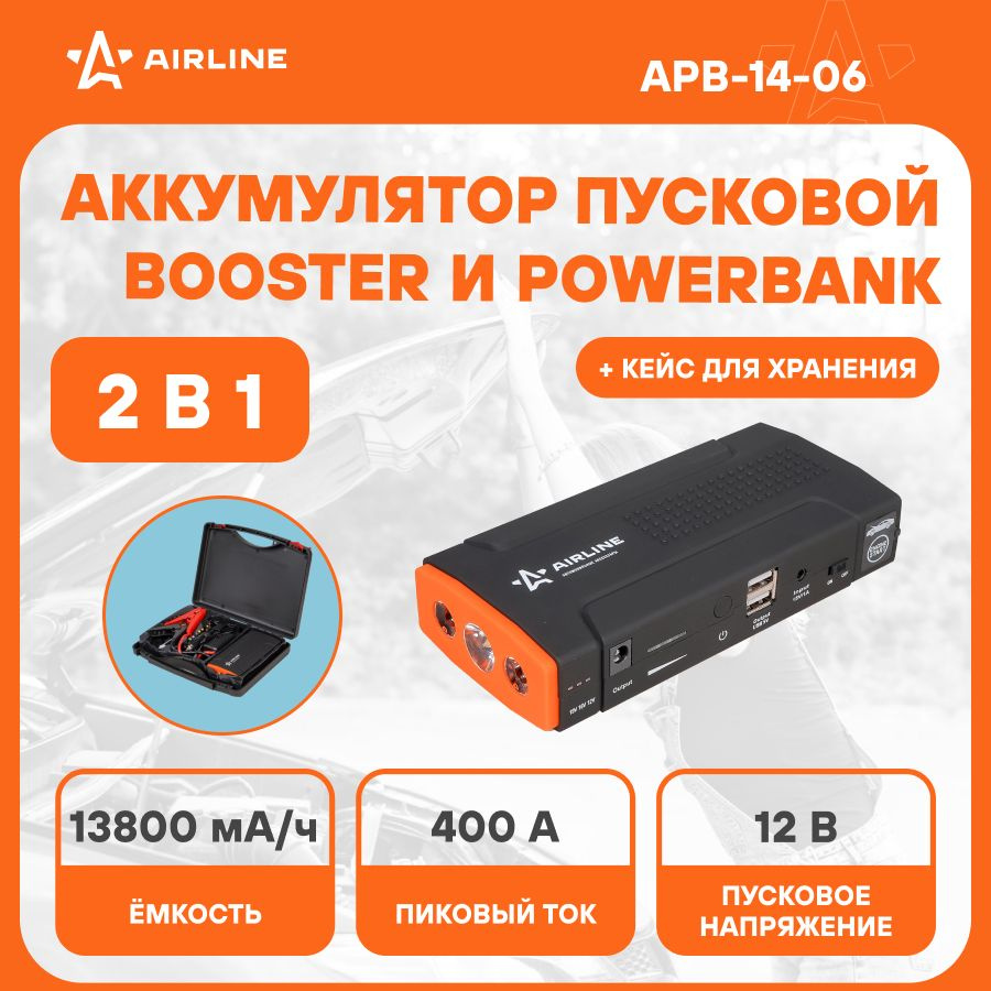 Внешний аккумулятор мАч с пусковым зарядным устройством Baseus Super Energy Car Jump Starter