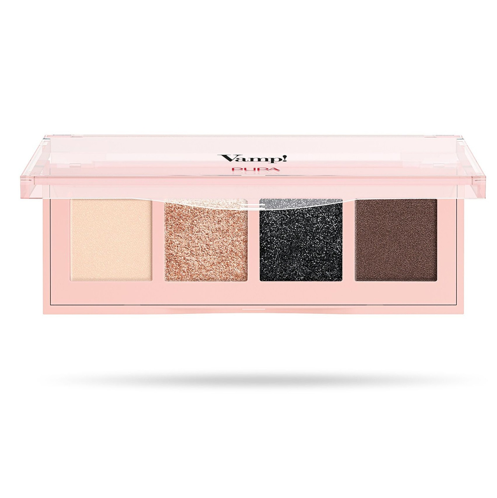 Pupa палетка теней VAMP! 4 EYESHADOWS PALETTE тон 001 Натуральный ...