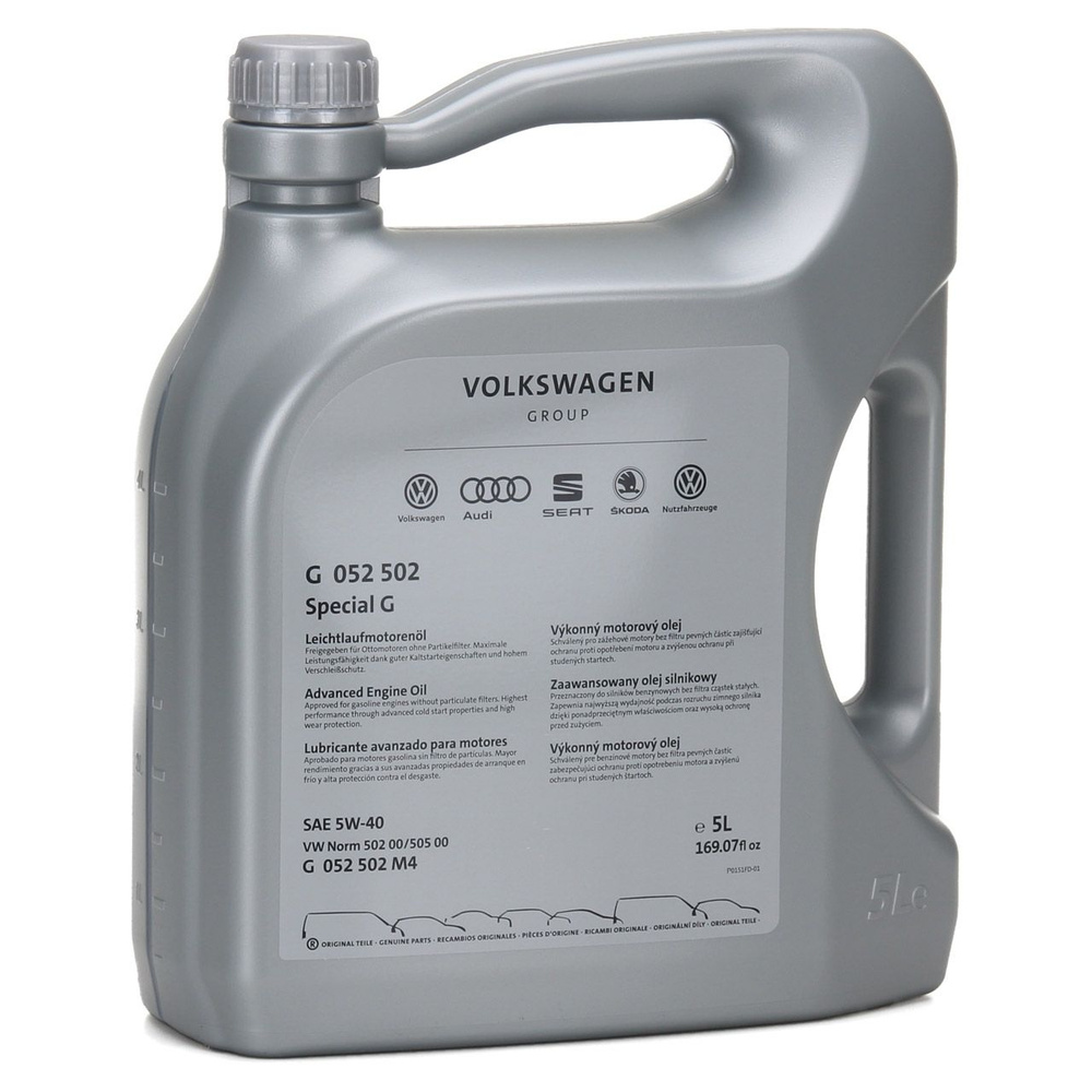 Масло моторное VAG (VW/Audi/Skoda/Seat) 5W-40 Синтетическое - купить в ...